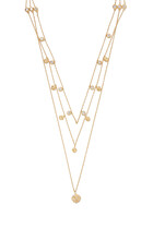 Waves Triple Chain Necklace
